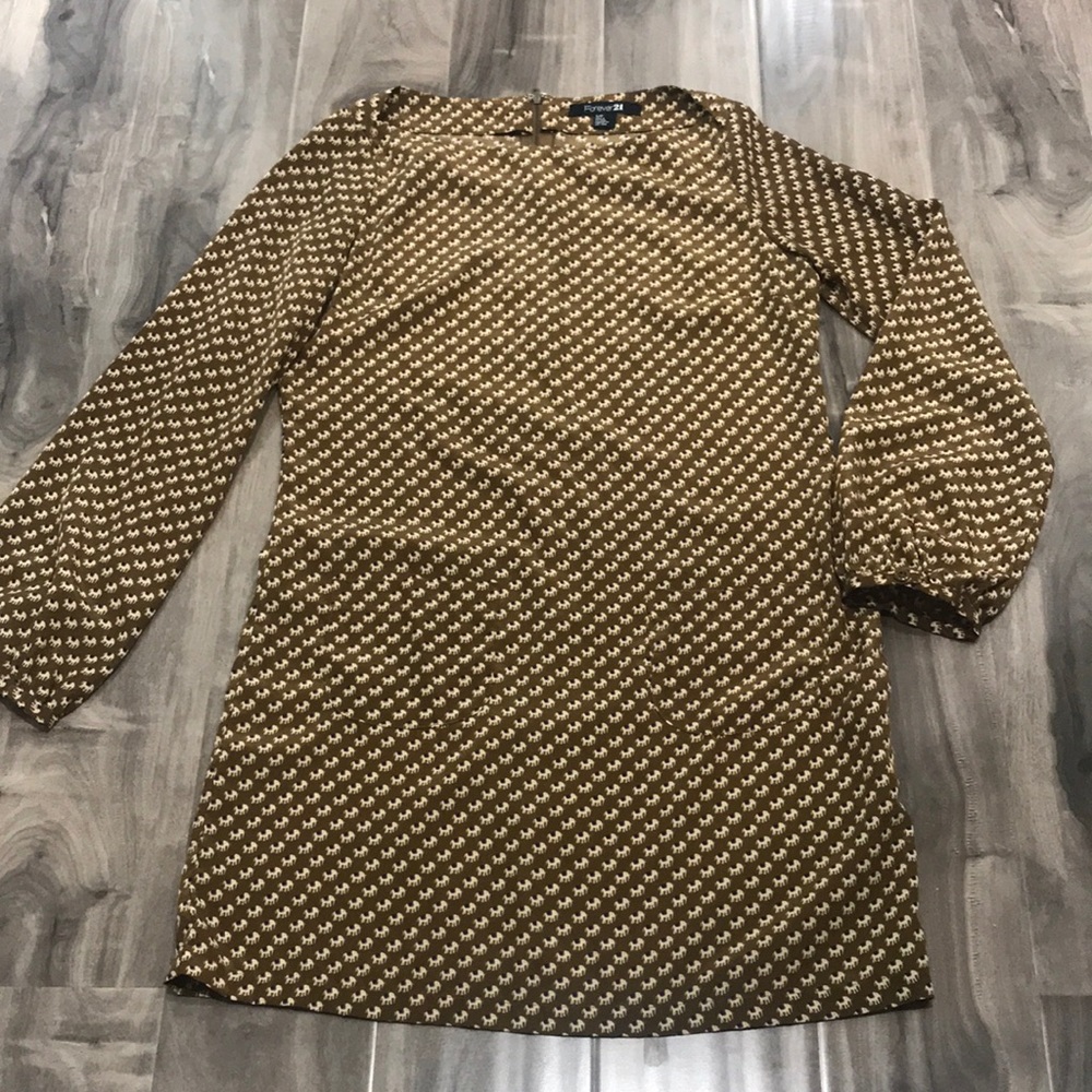 Elephant Print Shift Dress